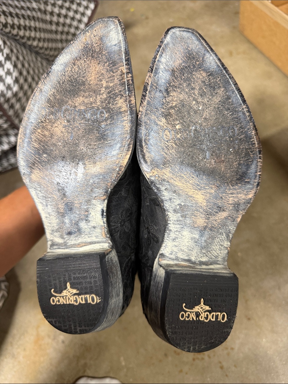 Old Gringo Black Embroidered Western Boots - Picture 4 of 5